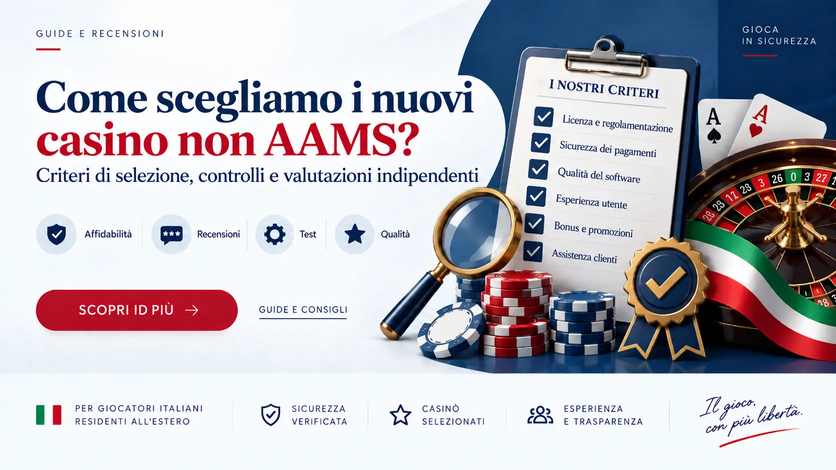 Come scegliamo i nuovi casino non AAMS?